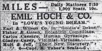 Miles Theatre - Old Ad